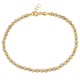 Gold 18 K hammered spheres bracelet