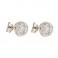 Gold 18 Kt 750/1000 with cubic zirconia solitaire earrings