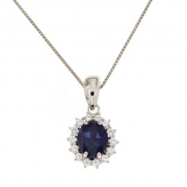 White gold 18 K Princess necklace