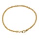 Gold 18 K pop-corn cable bracelet