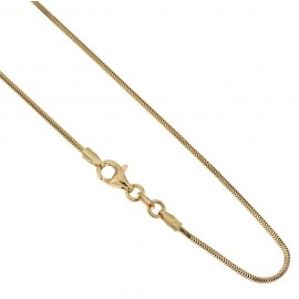 Yellow gold 18 Kt 750/1000 timothy chain shiny unisex necklace