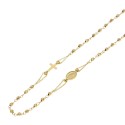 Yellow gold 18Kt 750/1000 with spheres rosary necklace