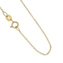 Gold 18 Kt 750/1000 Rolò chain unisex necklace