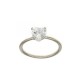 White Gold 18 K with heart shaped cubic zirconia