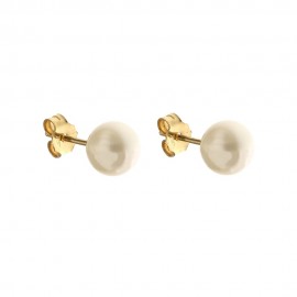 Orecchini in oro 18 Kt 750/1000 con perle lucidi da donna