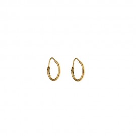 Gold 18 K Hoop Errings