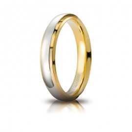 White and Yellow Gold 18 K Cassiopea Wedding Ring