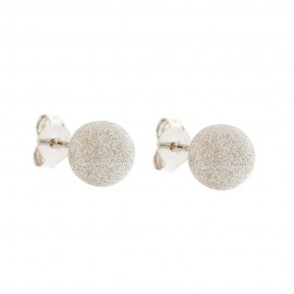 18 Kt Gold Diamond Cut Spheres Earrings