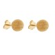 18 Kt Gold Diamond Cut Spheres Earrings