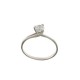 White gold 18 K with cubic zirconia Solitaire ring