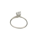White gold 18 Kt 750/1000 with cubic zirconia Solitaire ring