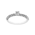 White gold 18 Kt 750/1000 with diamonds Kt 0.31 Solitaire ring