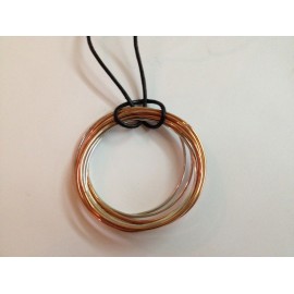 925 sterling silver and bronze necklace Brosway