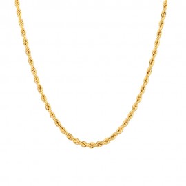 Collana in oro giallo 18 Kt 750/1000 a maglia intrecciata