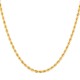 Yellow gold 18 K 750/1000 interlaced chain necklace