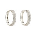 Orecchini In oro Bianco 18kt - 750/1000 con zirconi bianchi da donna