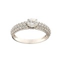 White gold 18k 750/1000 with cubic zirconia Solitaire ring