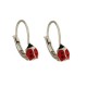 Gold 18k 750/1000 Child Ladybug's Earrigs