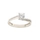 Gold 18k 750/1000 with white cubic zirconia Solitaire ring