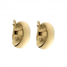 Yellow gold 18k 750/1000 Leverback closure shiny woman earrings