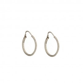 Gold 18k 750/1000 hoops earrings diameter 0.06 inch