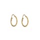 Gold 18k 750/1000 hoops earrings diameter 0.06 inch