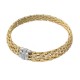 Gold 18k 750/1000 Elastic woman bangle