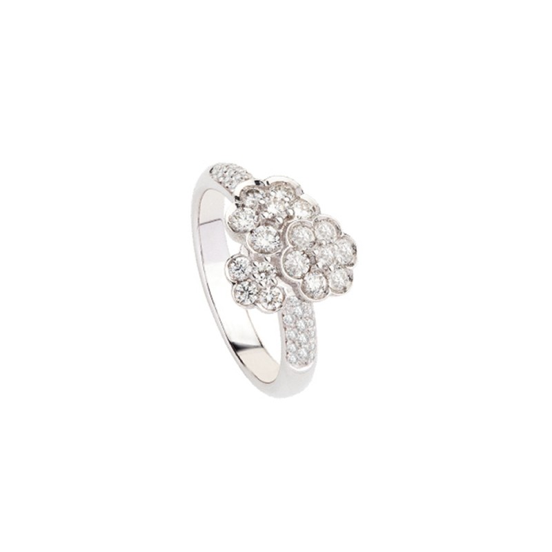 White gold 18k 750/1000 with diamonds Kt 0.83 Polello woman ring