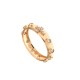 Rose gold 18k white cubic zirconia Rosary woman ring
