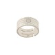 Anello in oro bianco 18 Kt 750(1000 con preghiera dell'Ave Maria incisa