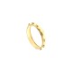 Anello rosario in oro giallo 18 Kt 750/1000 Larghezza fascia 4mm