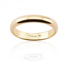 Yellow gold 18k Diana comfort wedding ring