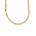 Collana in oro 18 Kt 750/1000 a maglia intrecciata lucida unisex