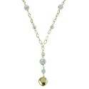 Yellow gold 18k 750/1000 with white cubic zirconia woman necklace
