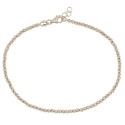 Bracciale in oro bianco 18 Kt 750/1000 a sfere martellate da donna