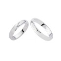 White gold 18k 750/1000 with diamonds Polello wedding rings G2145DB-UB
