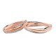 White and rose gold 18k 750/1000 with diamonds Polello wedding rings 2833DBR-UBR