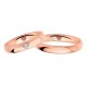 Fedi Polello in oro rosa 18 Kt 750/1000 con diamanti a forma di cuore 2892DRB-URB