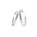 White gold 18k with diamonds, rubies and sapphires Polello wedding rings