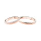 White and rose gold 18k 750/1000 with diamonds 3116 DBR-UBR Polello wedding rings