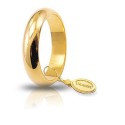 Yellow gold 18Kt 750/1000 classic unoaerre shiny wedding ring