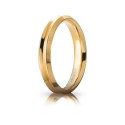 Yellow gold 18 Kt 750/1000 unoaerre corona model shiny wedding ring