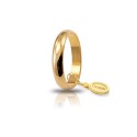 Yellow gold 18Kt 750/1000 unoaerre classic shiny wedding unisex ring