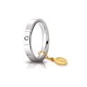 Fede Unoaerre in oro modello Cerchio di luce con brillante da ct 0,05 lucida 35AFC2 larghezza fascia 3,50 mm unisex