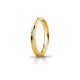 Yellow gold 18 Kt 750/1000 Unoaerre Corona slim unisex wedding ring