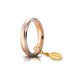 Gold 18 Kt 750/1000 Unoaerre Comoda Classic unisex wedding ring