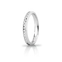 White gold 18 Kt 750/1000 venere with diamonds wedding ring