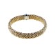 Yellow gold 18Kt 750/1000 tridimensional chain woman bracelet