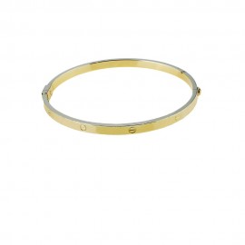 Bracciale in oro giallo 18Kt 750/1000 rigido lucido da uomo