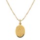 Yellow gold 18K 750/1000 with Virgin Mary pendant, man necklace